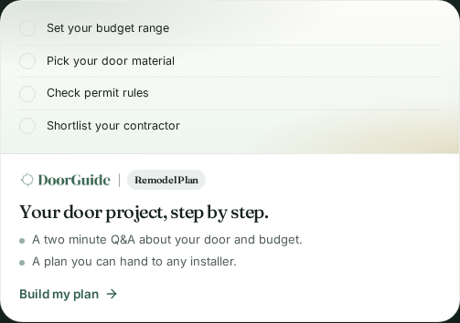 DoorGuide.app Door Upgrade Plan