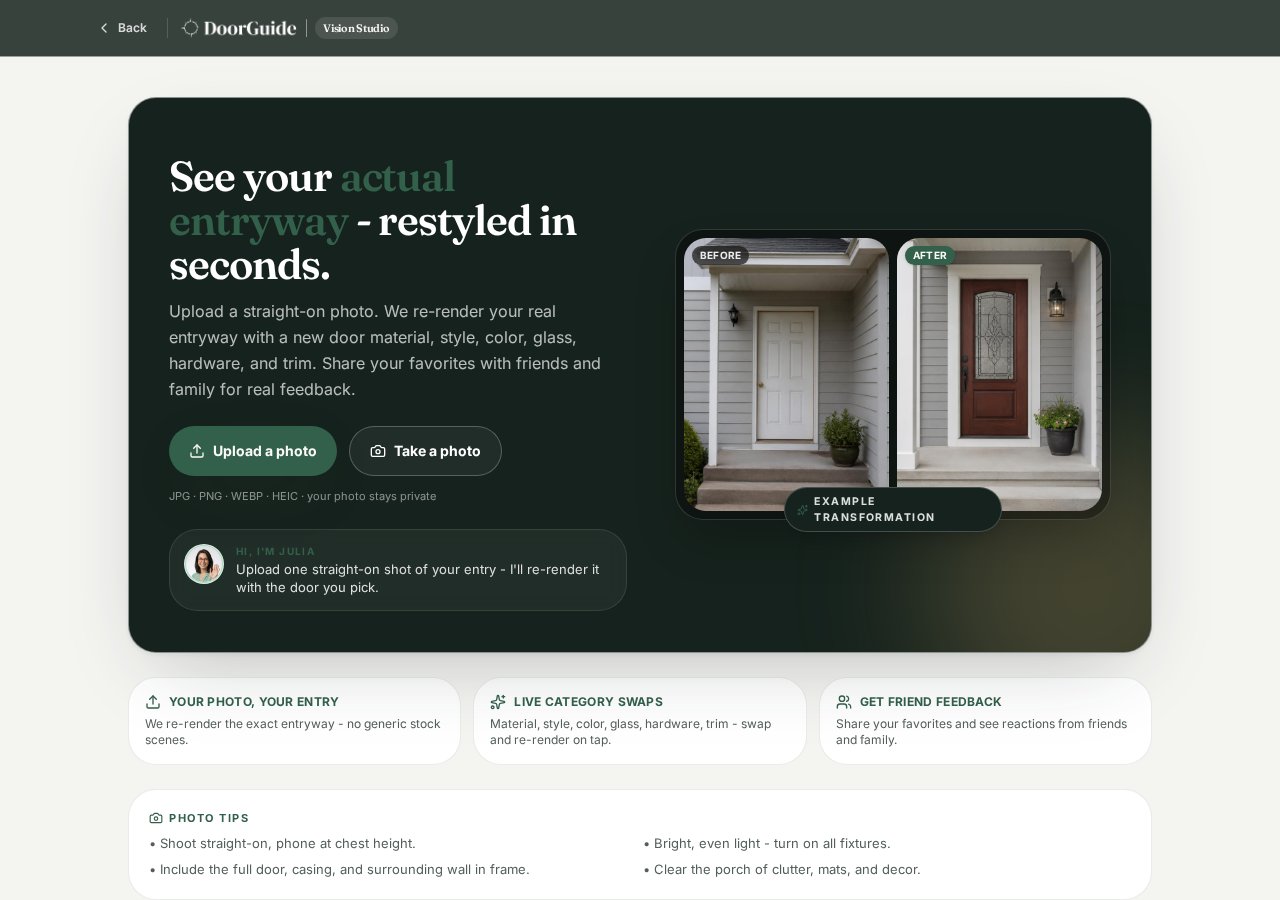 DoorGuide.app Door Visualizer